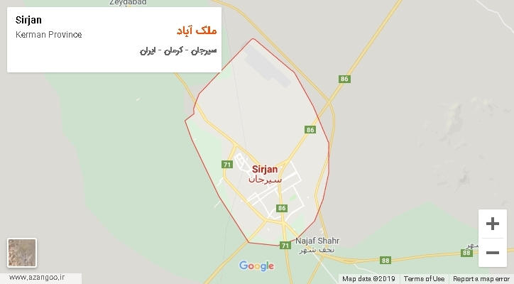 دهستان ملک آباد بر روی نقشه