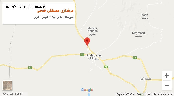 روستای مرغداری مصطفی فتحی بر روی نقشه