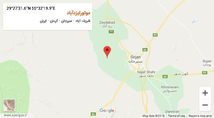 روستای موتورایزدآباد بر روی نقشه