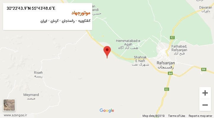 روستای موتورجهاد بر روی نقشه