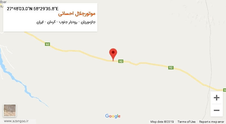 روستای موتورجلال احسانی بر روی نقشه