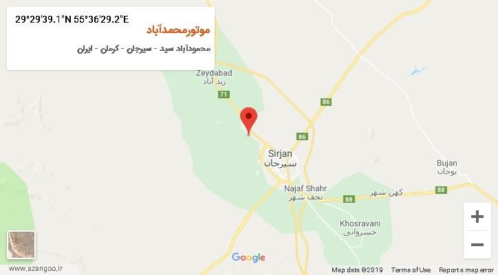 روستای موتورمحمدآباد بر روی نقشه