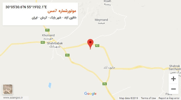 روستای موتورشماره 7مس بر روی نقشه