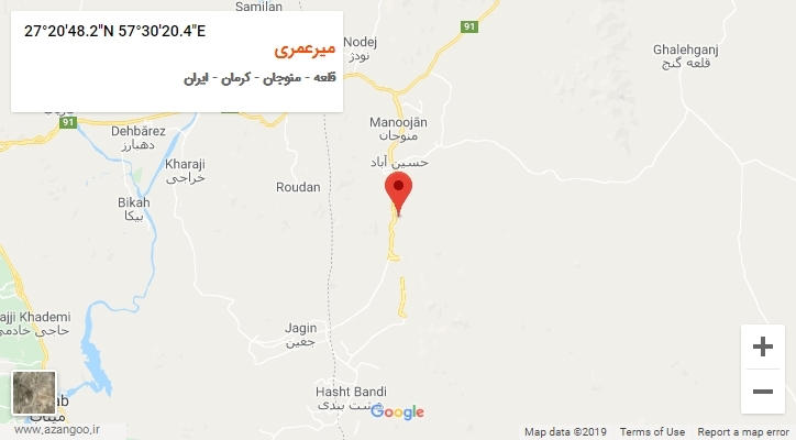 روستای میرعمری بر روی نقشه