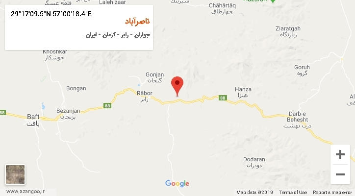 روستای ناصرآباد بر روی نقشه