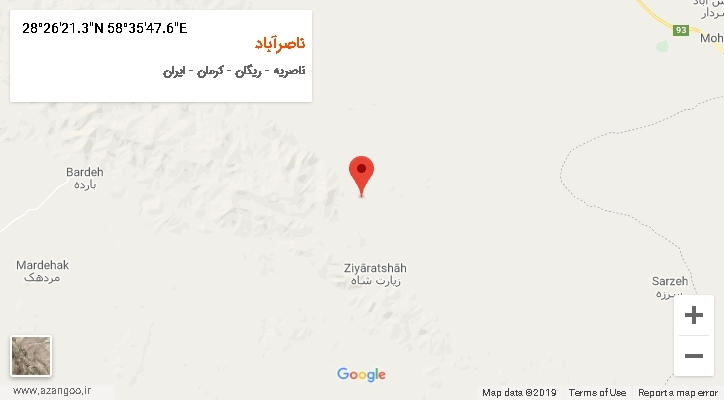روستای ناصرآباد بر روی نقشه
