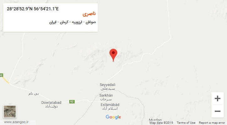 روستای ناصری بر روی نقشه