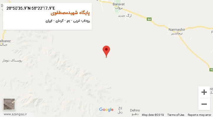 روستای پایگاه شهیدمصطفوی بر روی نقشه