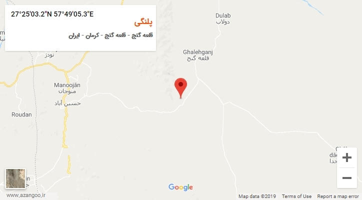 روستای پلنگی بر روی نقشه