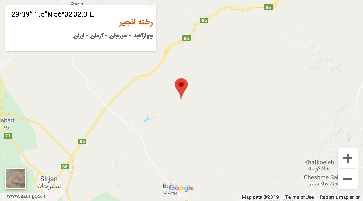 روستای رخنه انجیر بر روی نقشه