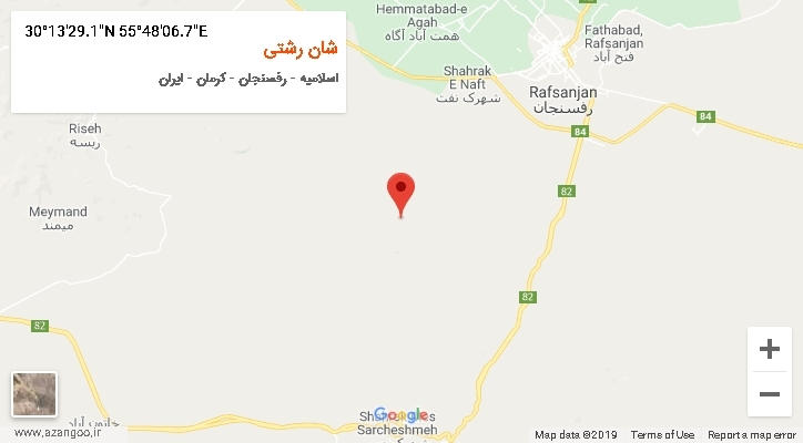 روستای شان رشتی بر روی نقشه