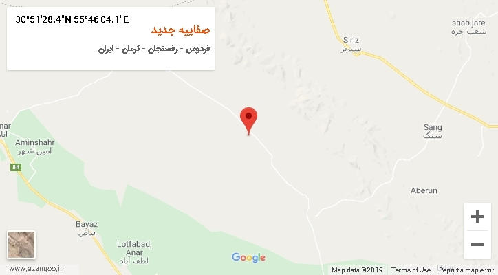 روستای صفاییه جدید بر روی نقشه