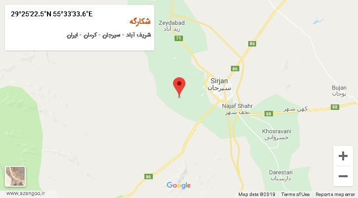 روستای شکارگه بر روی نقشه