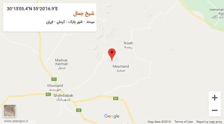 روستای شیخ جمال بر روی نقشه