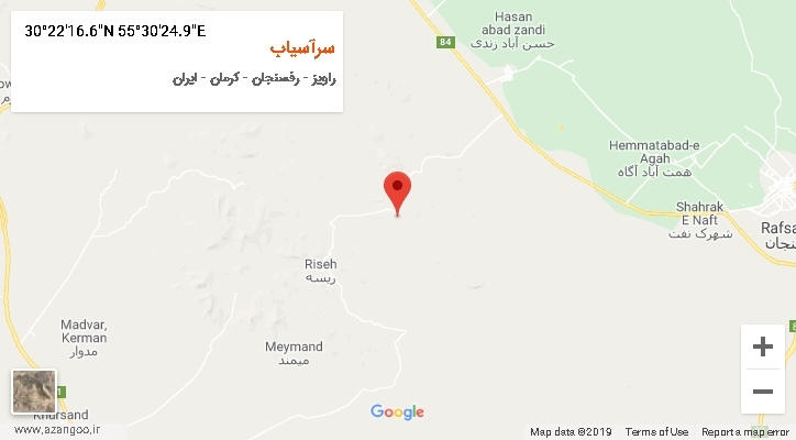 روستای سرآسیاب بر روی نقشه