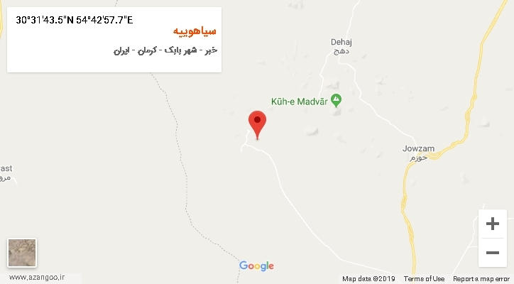 روستای سیاهوییه بر روی نقشه