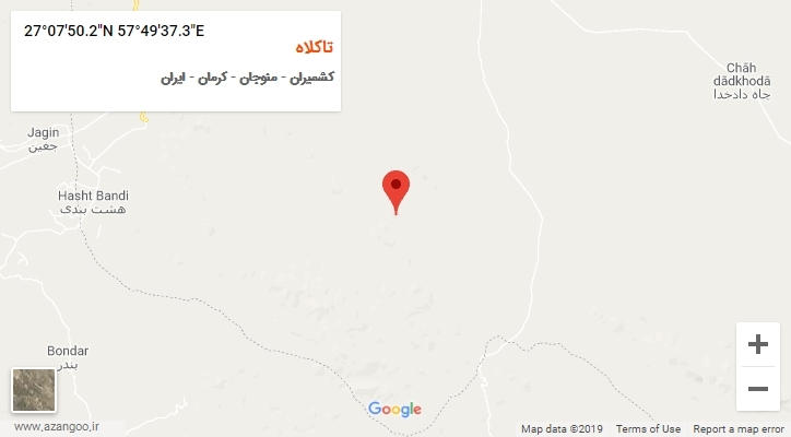 روستای تاکلاه بر روی نقشه