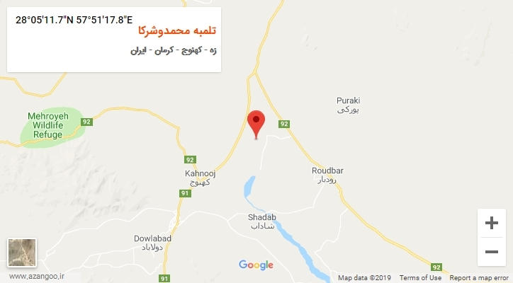 روستای تلمبه محمدوشرکا بر روی نقشه
