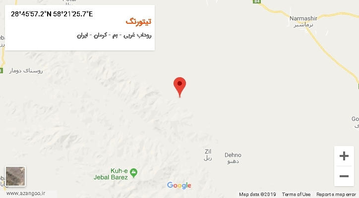 روستای تیتورنگ بر روی نقشه