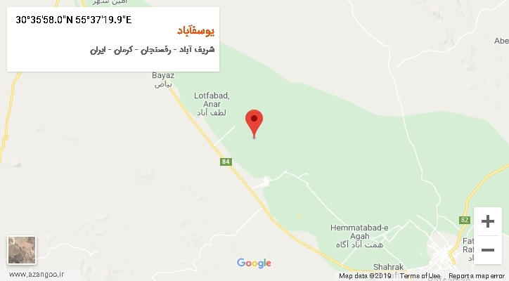 روستای یوسفآباد بر روی نقشه