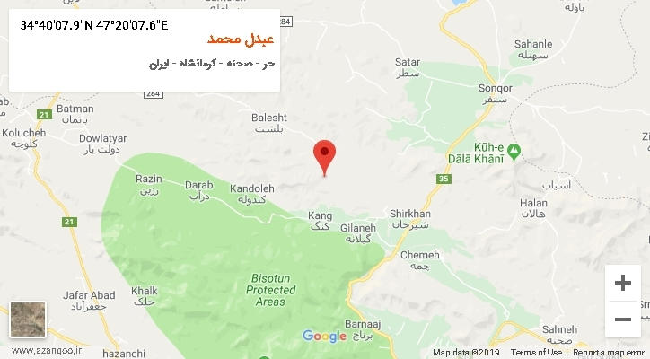 روستای عبدل محمد بر روی نقشه