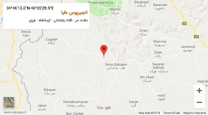 روستای انجیربوس علیا بر روی نقشه