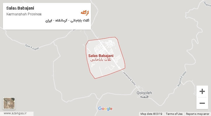 دهستان ازگله بر روی نقشه