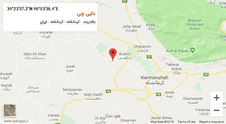 روستای دایی چی بر روی نقشه