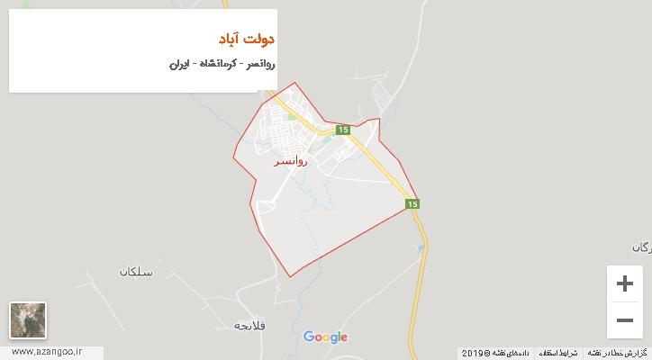 دهستان دولت آباد بر روی نقشه