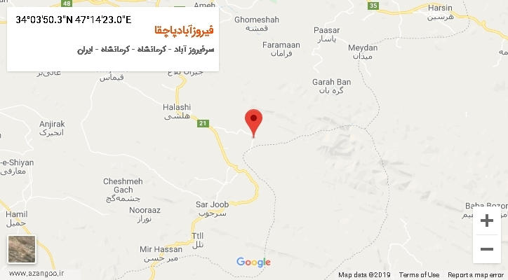 روستای فیروزآبادپاچقا بر روی نقشه