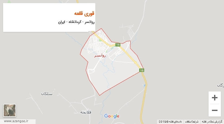 دهستان قوری قلعه بر روی نقشه