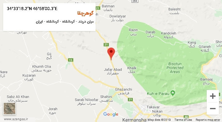 روستای گوهرچقا بر روی نقشه