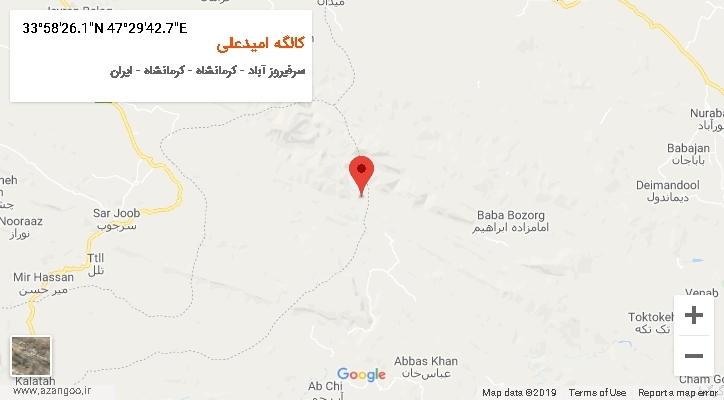 روستای کالگه امیدعلی بر روی نقشه