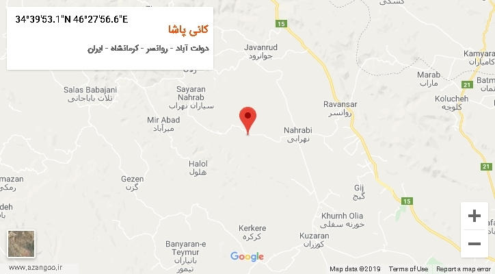 روستای کانی پاشا بر روی نقشه