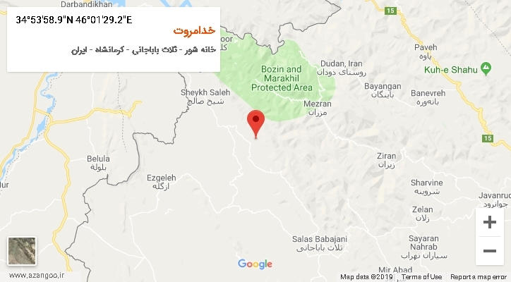 روستای خدامروت بر روی نقشه