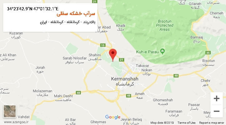 روستای سرآب خشکه سفلی بر روی نقشه