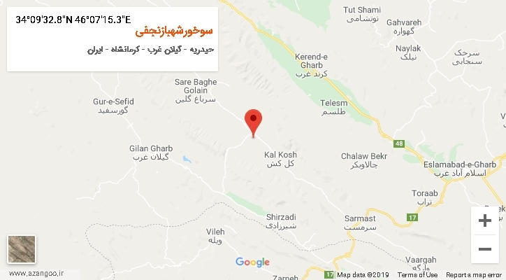 روستای سوخورشهبازنجفی بر روی نقشه