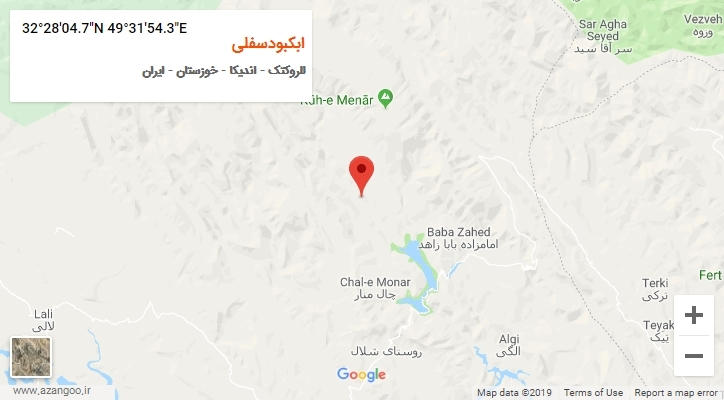 روستای ابکبودسفلی بر روی نقشه