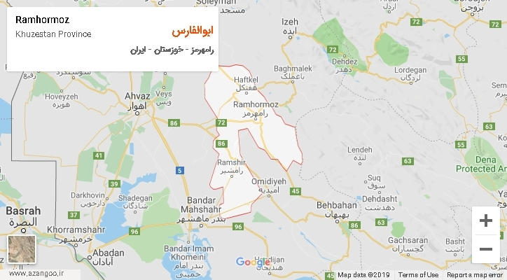 دهستان ابوالفارس بر روی نقشه