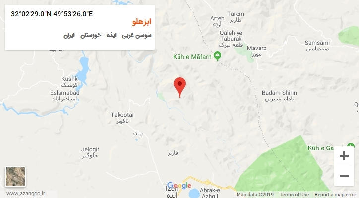 روستای ابزهلو بر روی نقشه
