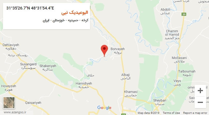 روستای البوعیدیک نبی بر روی نقشه