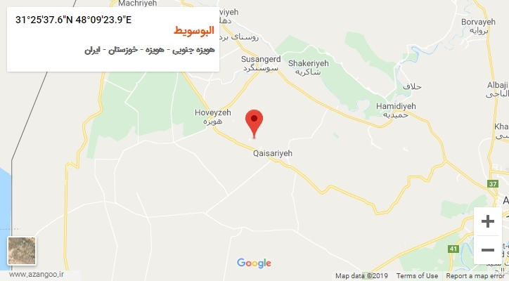 روستای البوسویط بر روی نقشه