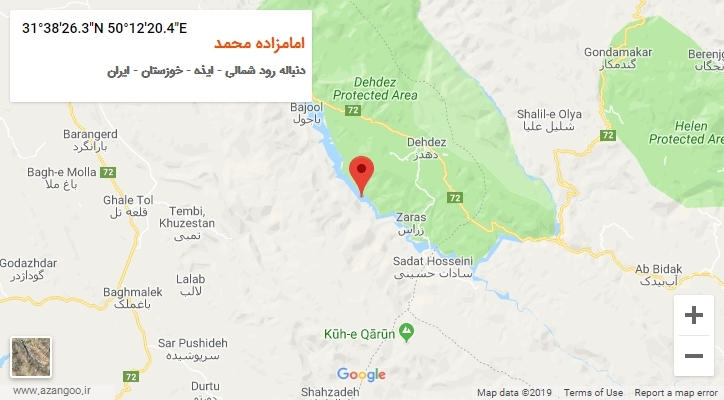 روستای امامزاده محمد بر روی نقشه