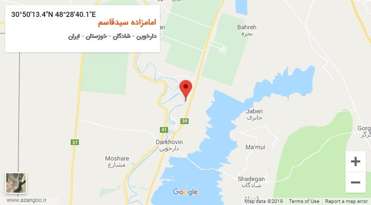 روستای امامزاده سیدقاسم بر روی نقشه