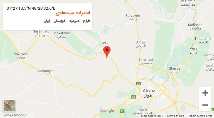روستای امامزاده سیدهادی بر روی نقشه