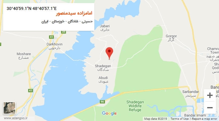 روستای امامزاده سیدمنصور بر روی نقشه