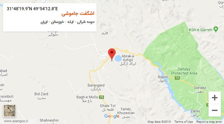 روستای اشگفت جاموشی بر روی نقشه