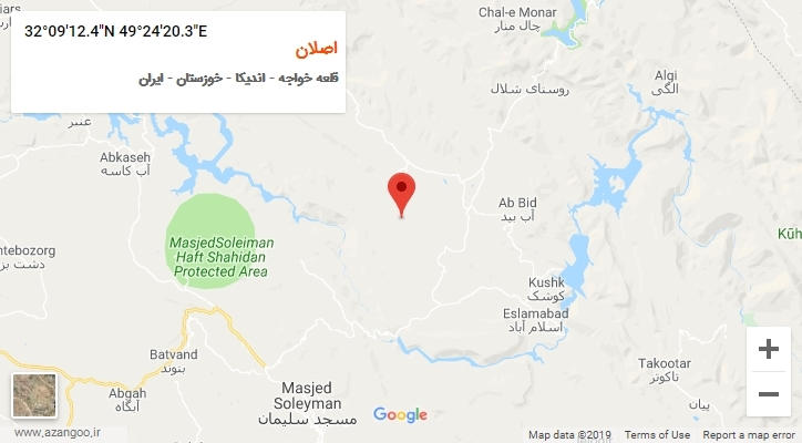 روستای اصلان بر روی نقشه