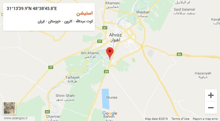 روستای استیشن بر روی نقشه