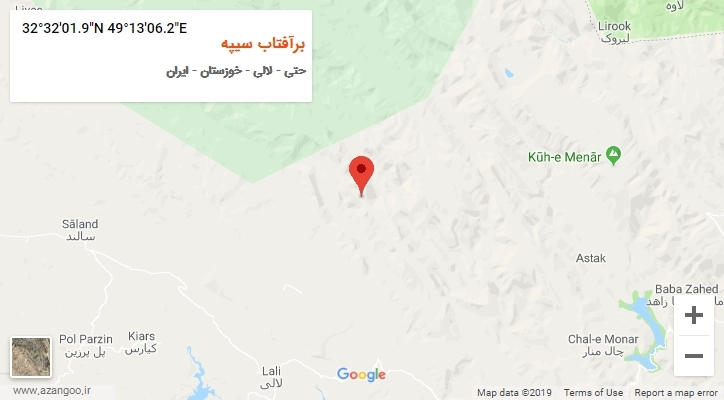 روستای برآفتاب سیپه بر روی نقشه